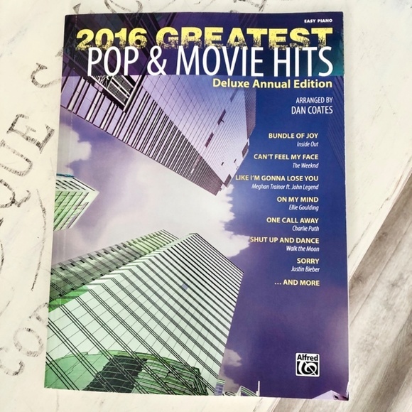 Easy Piano, 2016, Greatest Pop And Movie Hits, Piano Book, 108 Pages - Picture 2 of 9